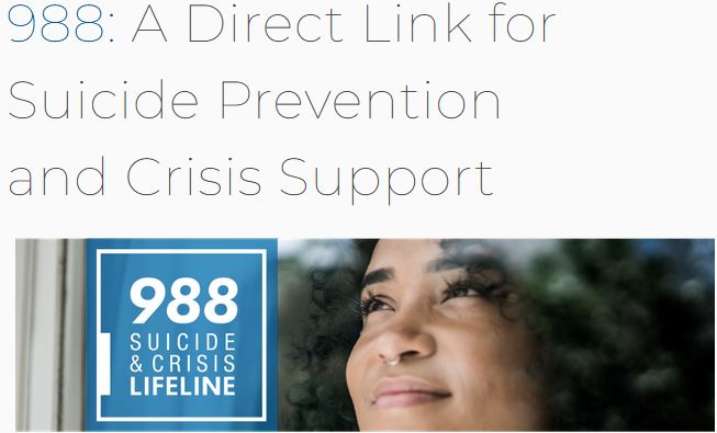  DIAL 988: A Direct Link for Suicide Prevention and Crisis Support